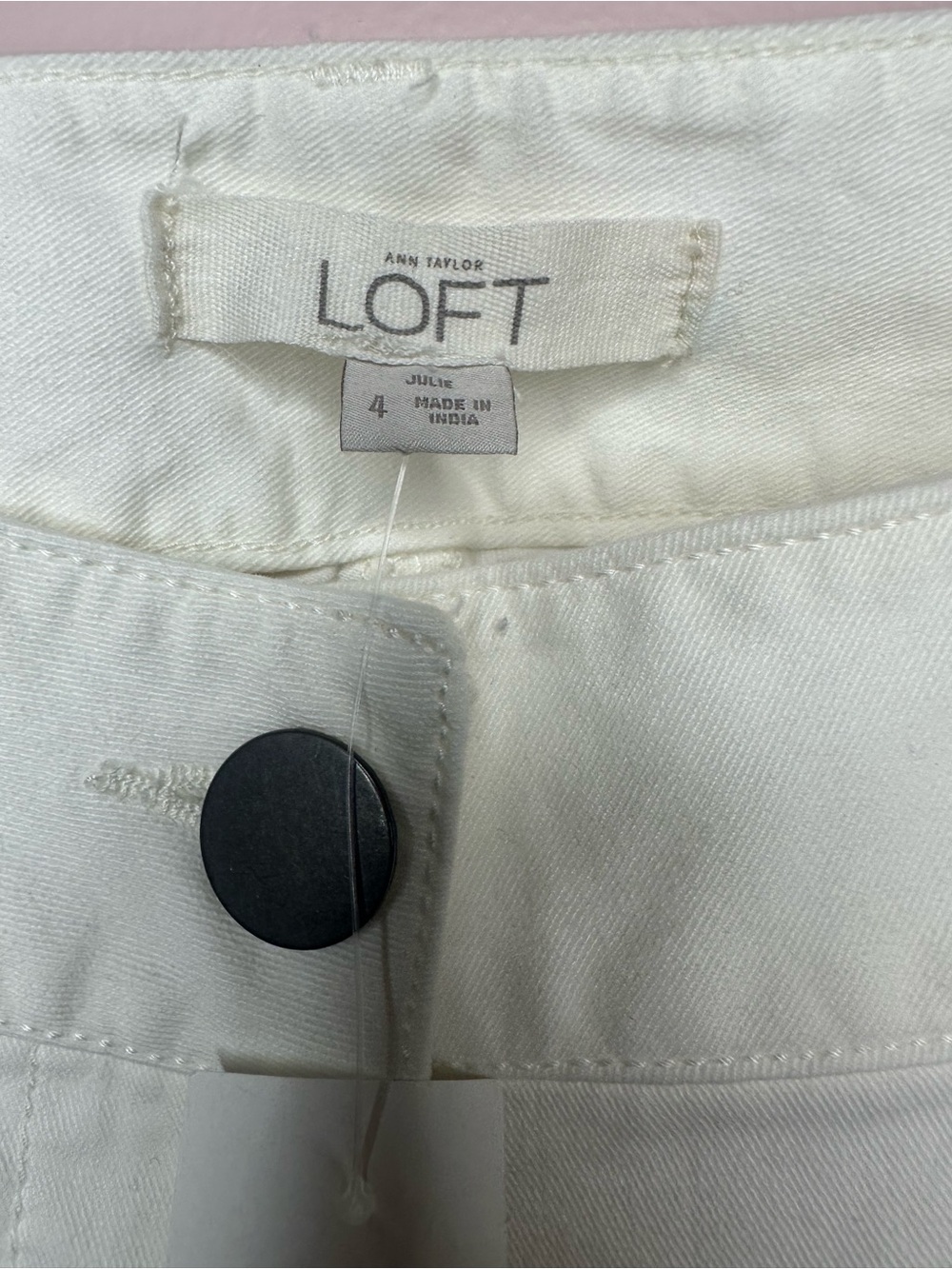 LOFT Skinny Leg Jeans in Off-White - Picture 3 of 7
